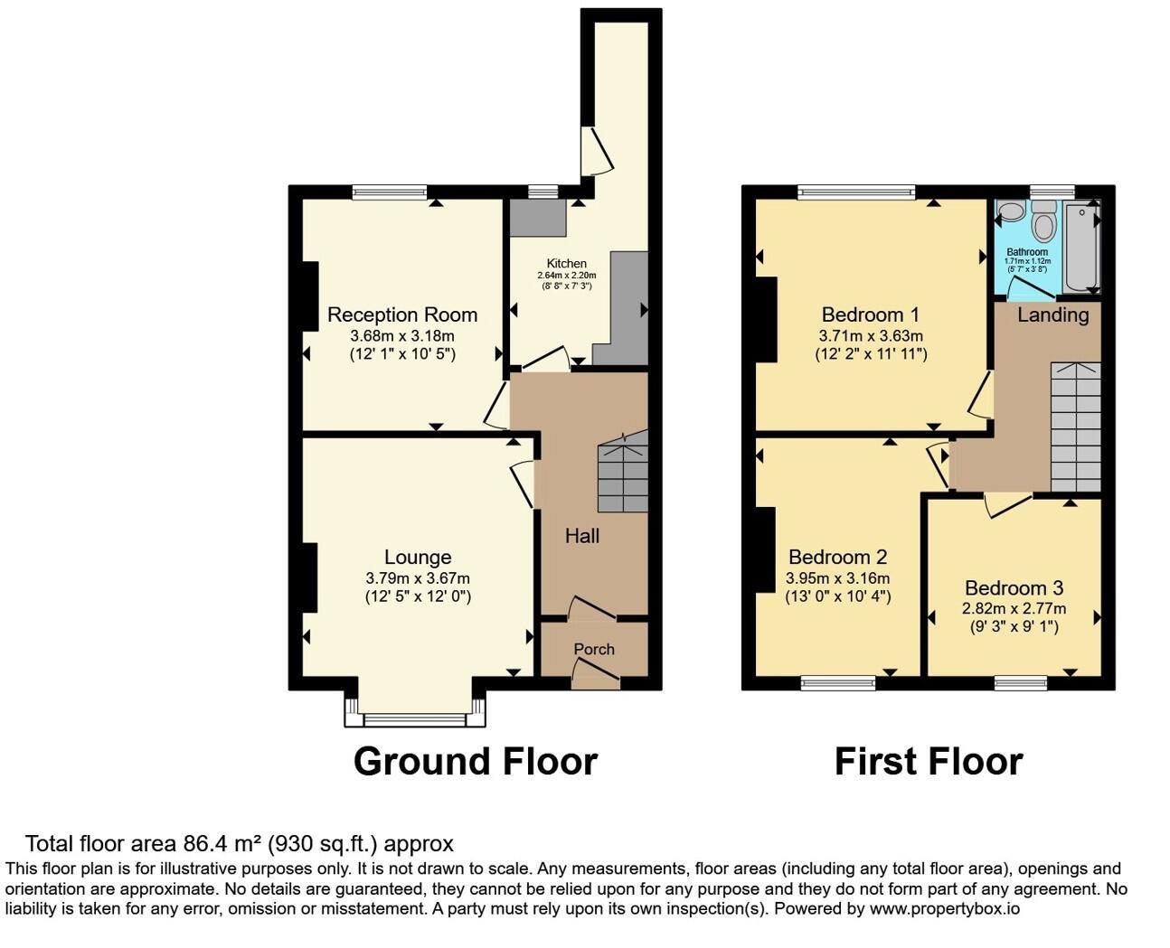 Floorplan for Sixth Avenue, Bristol